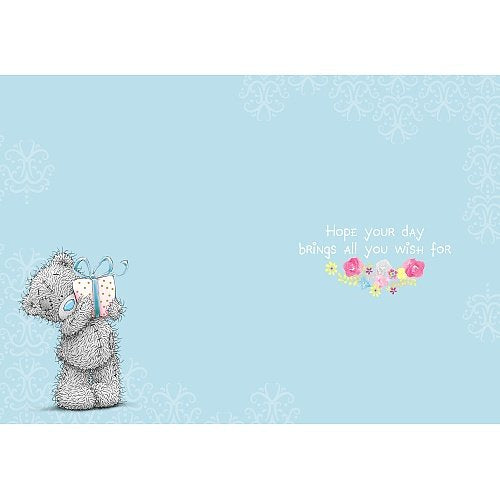 Bear Cutting Ribbon - Birthday Card