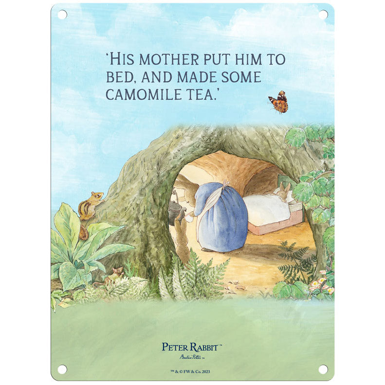 Beatrix Potter - Mrs Rabbit - His Mother put him to bed… (Medium)