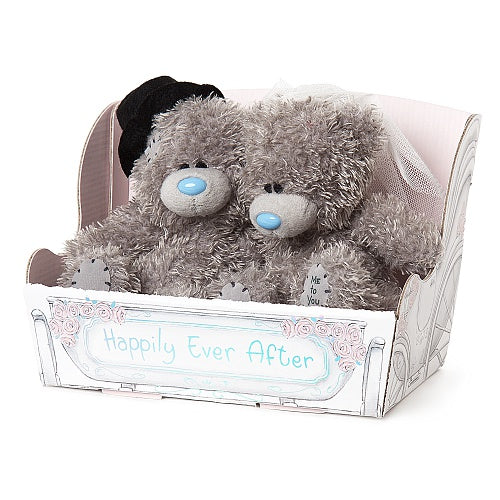 Wedding Bride and Groom Teddies - 4'' Bear Couple