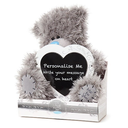 Wedding Teddy with Message Plaque - 9'' Bear