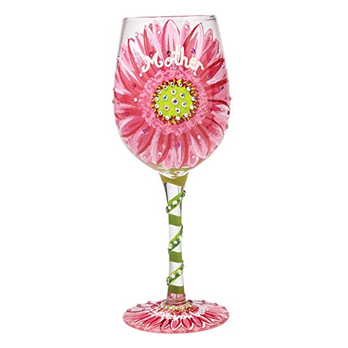 Mum's Love in Bloom Wine Glass