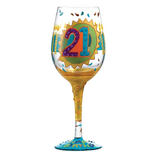 21st Birthday Wine Glass