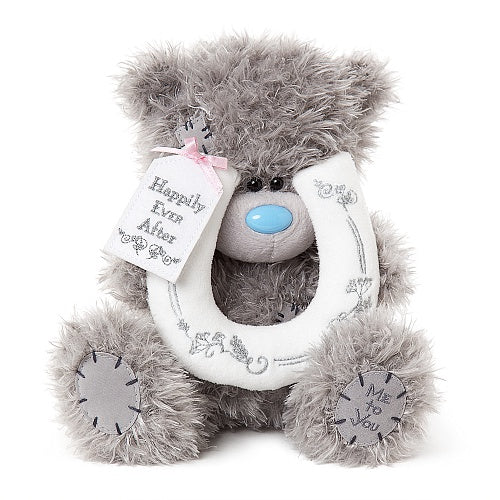 Wedding Teddy with Horseshoe - 9'' Bear