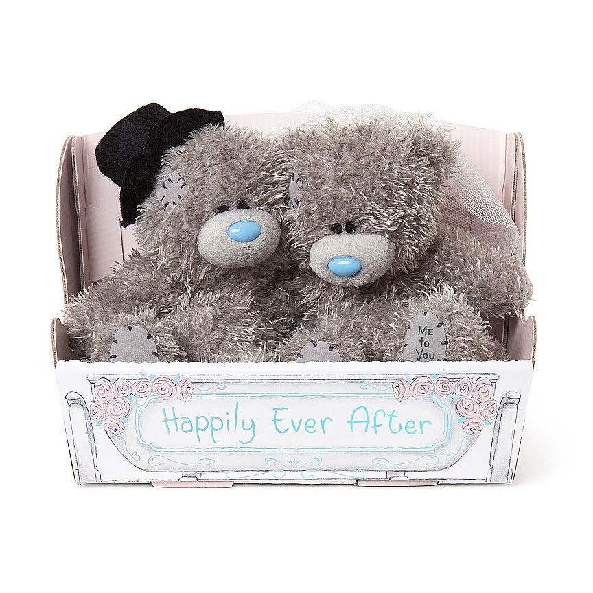Wedding Bride and Groom Teddies - 4'' Bear Couple