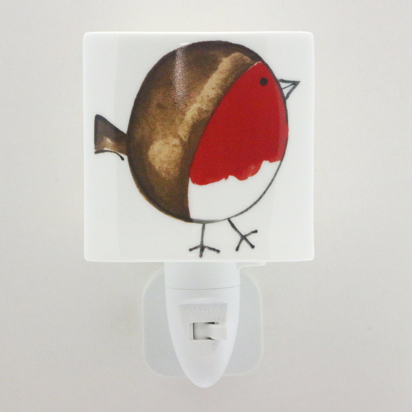 LED Ceramic Night Light - Fat Robin Design
