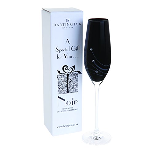 Glitz Noir Flute Glass