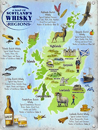 Scotland Whisky Regions Map (Small)