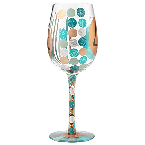 40th Birthday Wine Glass