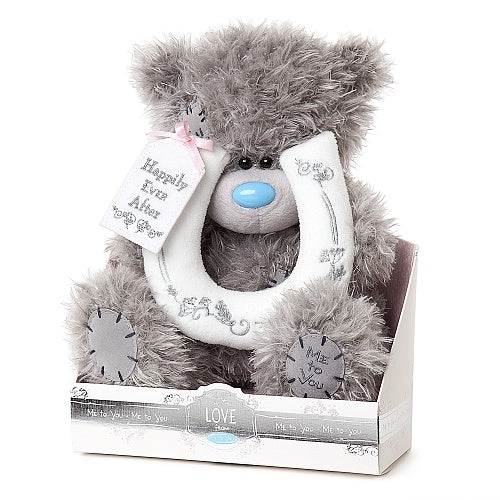 Wedding Teddy with Horseshoe - 9'' Bear