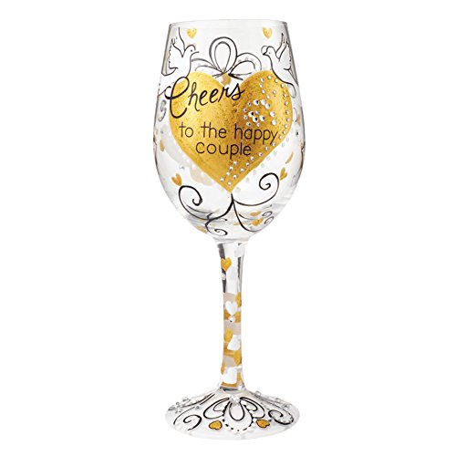 Cheers Happy Couple Wine Glass