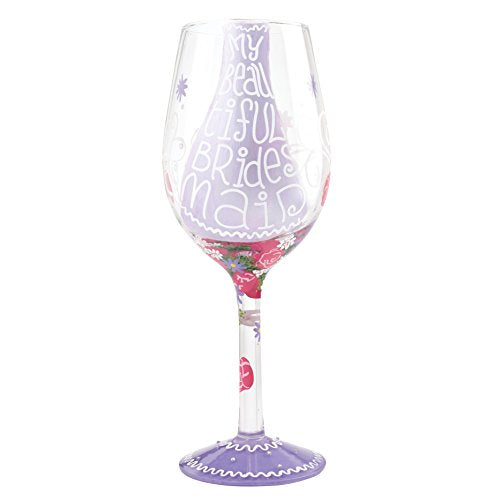 Beautiful Bridesmaid Wine Glass