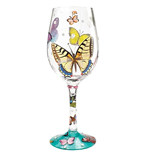 Butterfly Wishes Wine Glass