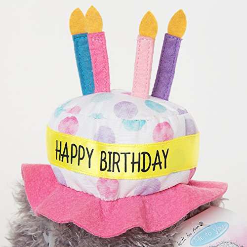 Happy Birthday Cake Hat - 6'' Bear