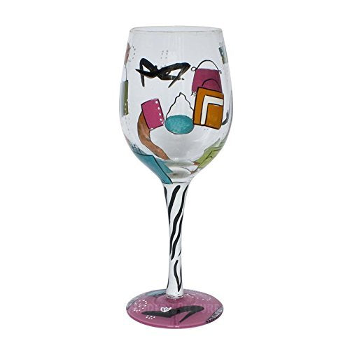 Shopaholic Too Wine Glass