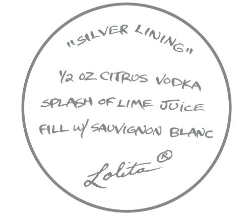 Silver Lining Wine Glass