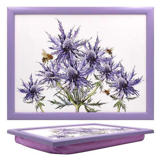 Bee-Tanicals - Purple Thistles and Bees Design Lap Tray