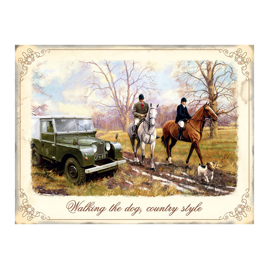 Walking the Dog, Country Style - Fox Hunting (Small)