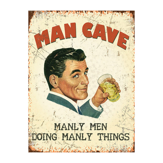 Man Cave - Manly Men Doing Manly Things (Small)