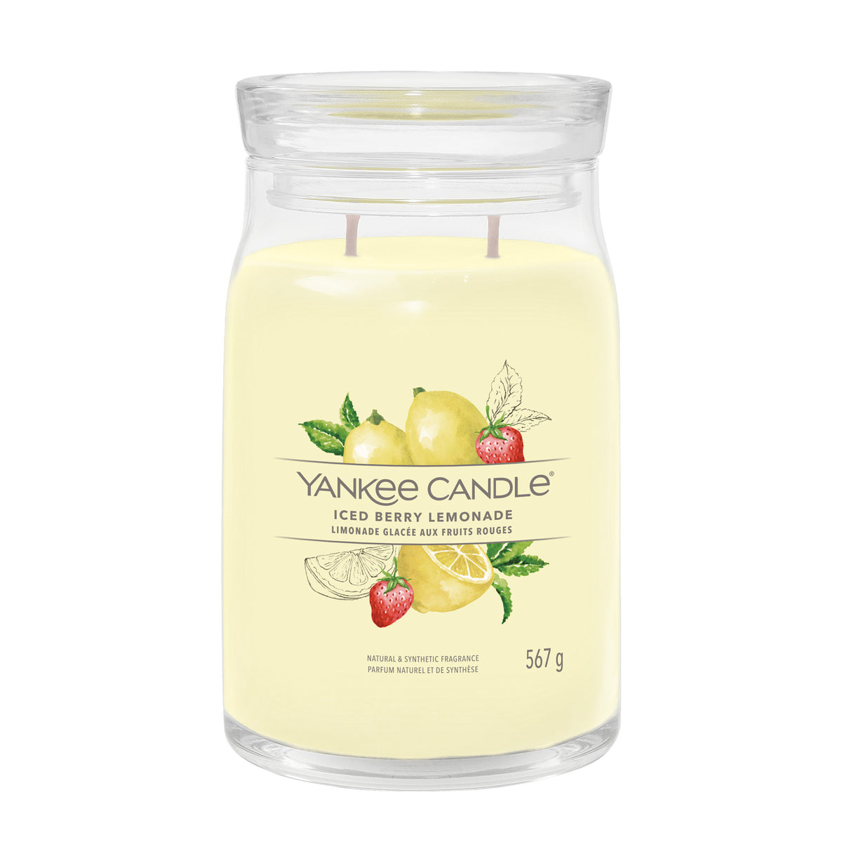 Iced Berry Lemonade - Signature Large Jar Scented Candle