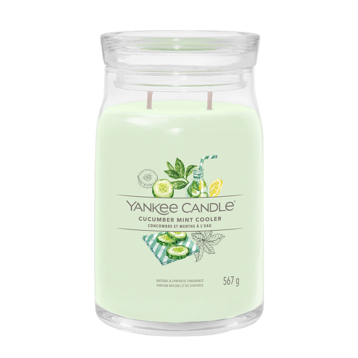 Cucumber Mint - Signature Large Jar Scented Candle