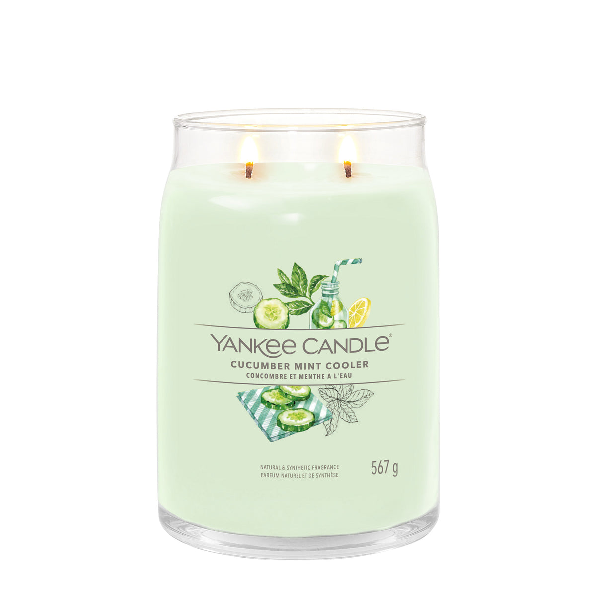 Cucumber Mint - Signature Large Jar Scented Candle
