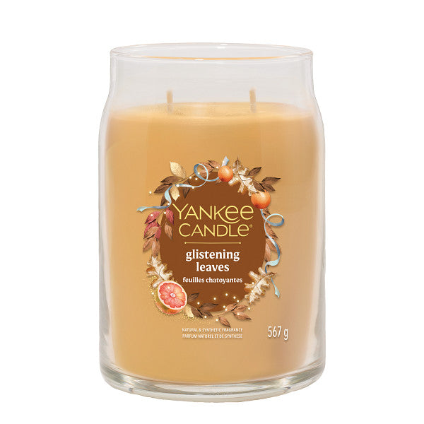 Glistening Leaves - Signature Large Jar Scented Candle