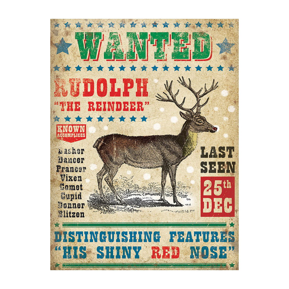 Wanted - Rudolph the Reindeer (Small)