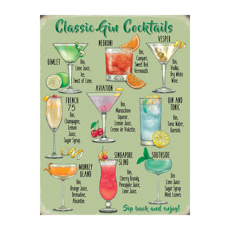 Classic Gin Cocktail Recipes (Small)