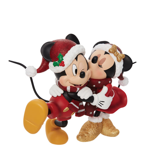 Christmas Mickey and Minnie Figurine