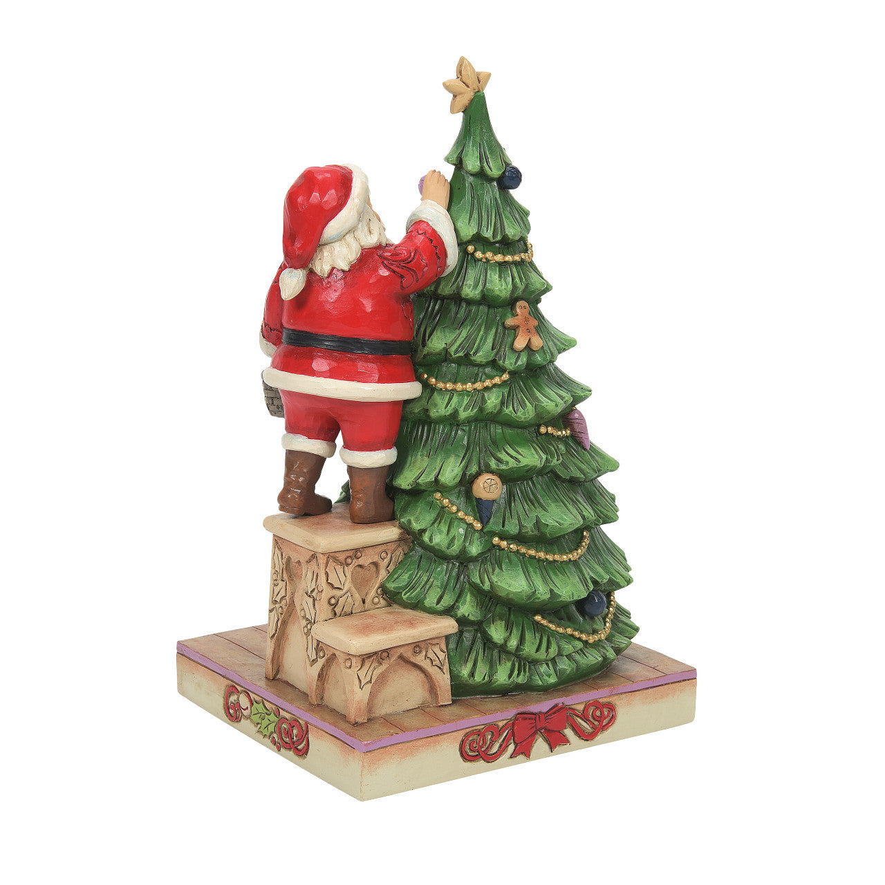 The Most Wonderful Time of the Year - Santa Decorating Tree Figurine