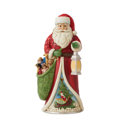 Christmas Joy Shines Everbright - Santa With Toybag Worldwide Event Figurine