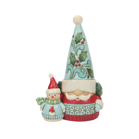 Gnomebody Like My Snowbuddy - Winter Wonderland Gnome & Snowman Figurine