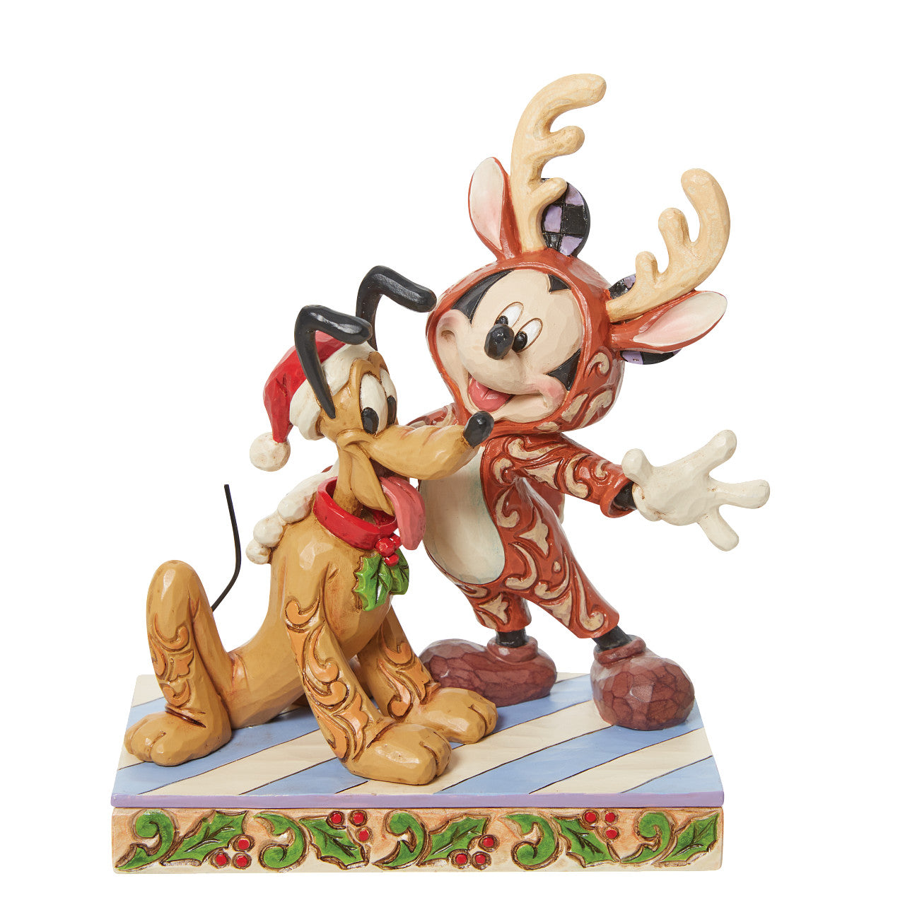 Festive Friends - Mickey in Reindeer Costume with Pluto