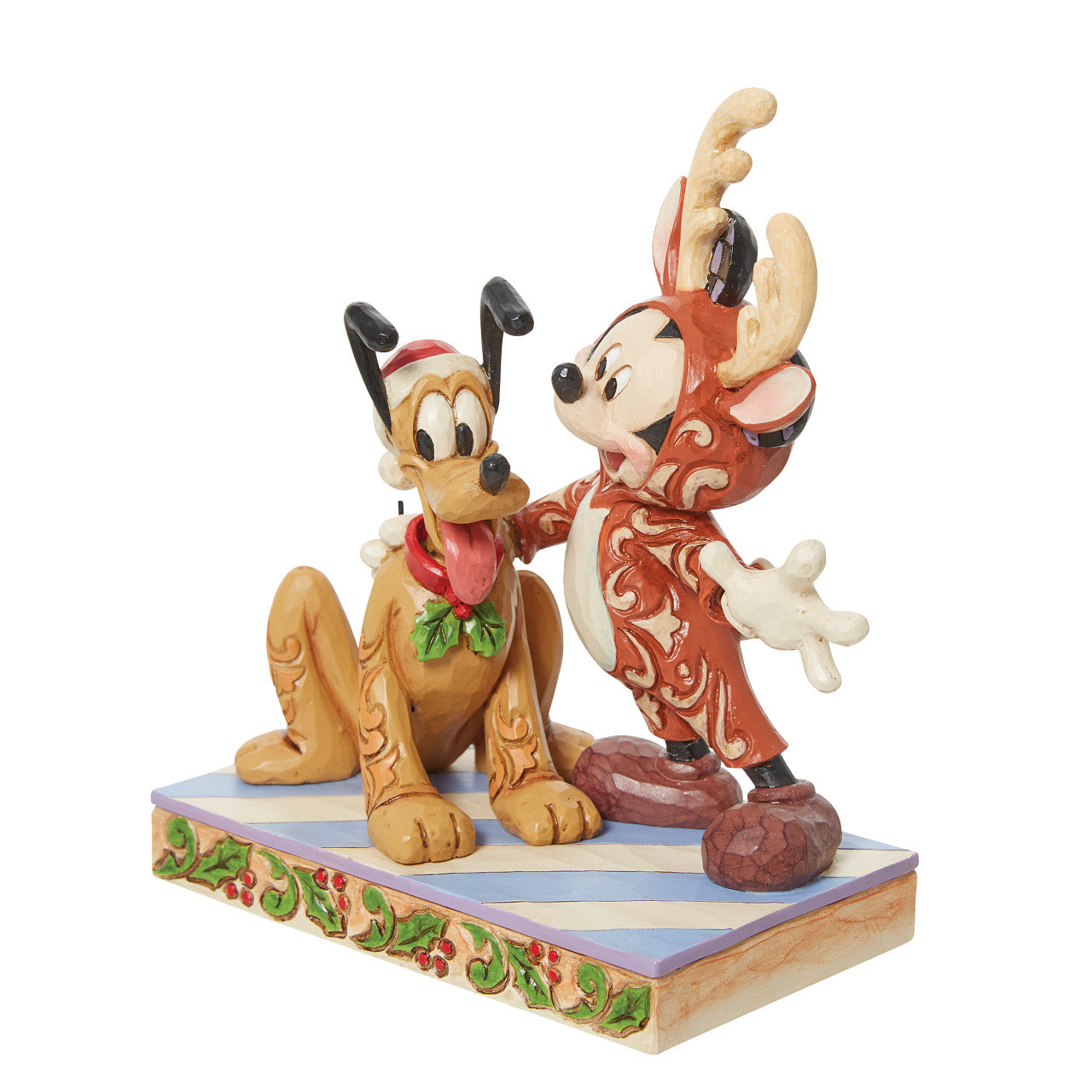 Festive Friends - Mickey in Reindeer Costume with Pluto