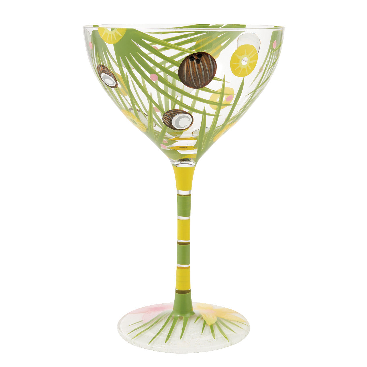 Shaken Pina Colada Cocktail Glass