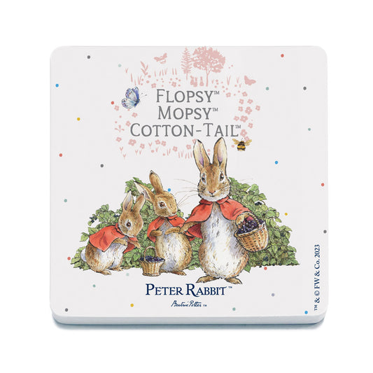 Beatrix Potter - Flopsy, Mopsy and Cotton-Tail (Drinks Coaster)