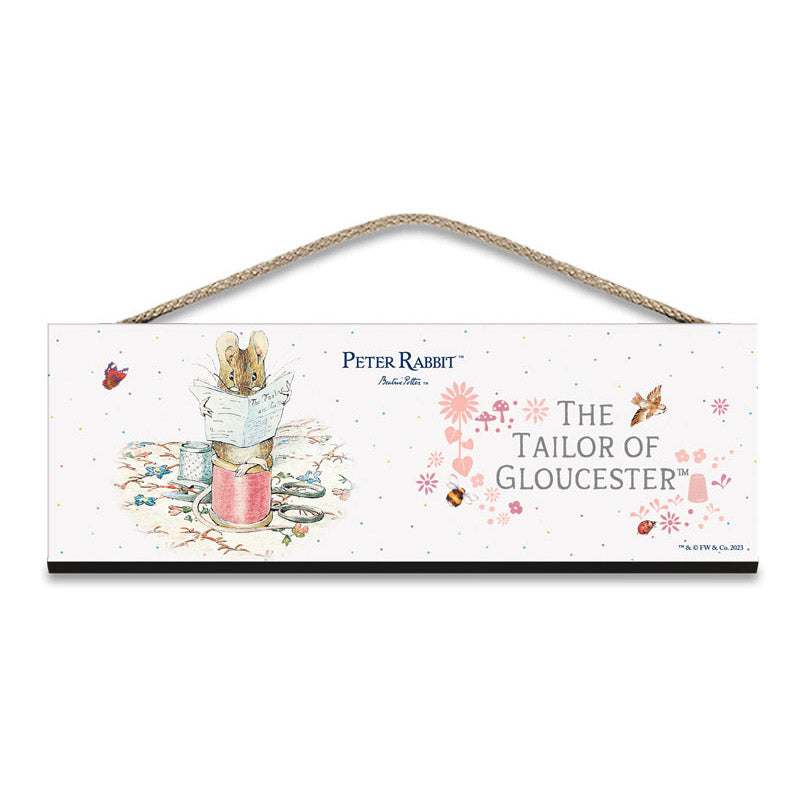 Beatrix Potter - The Tailor of Gloucester (Wooden Sign)