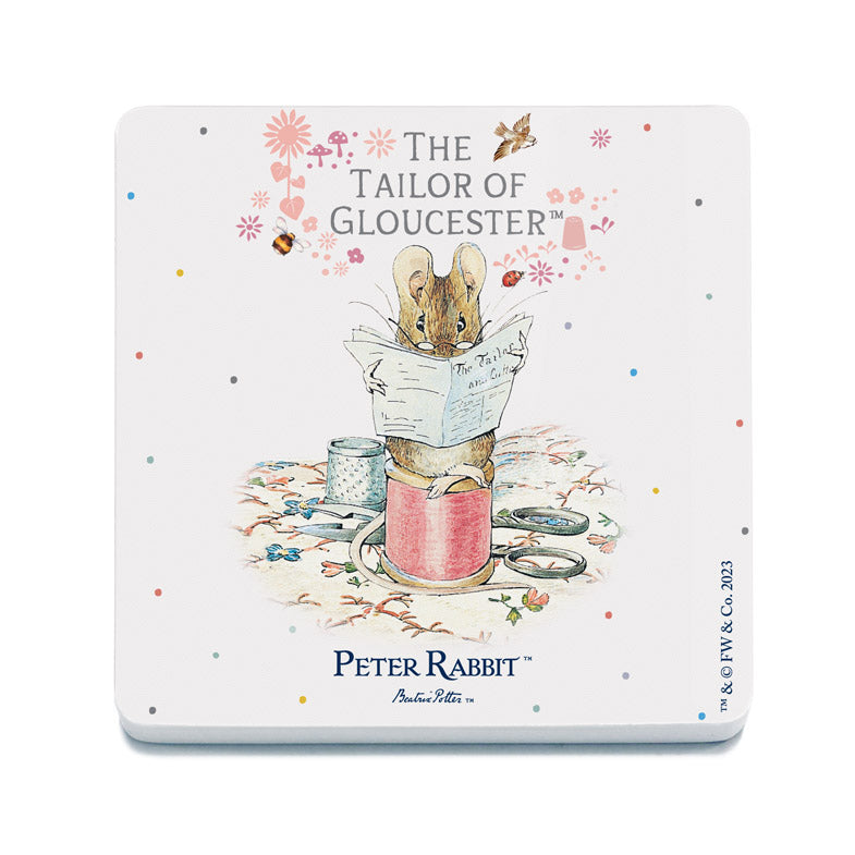 Beatrix Potter - The Tailor of Gloucester (Drinks Coaster)