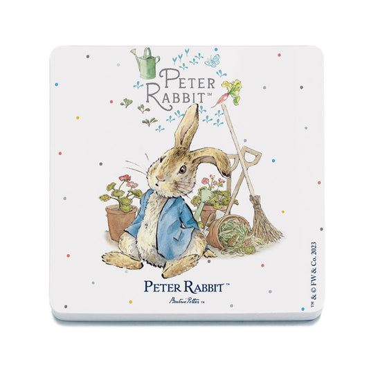 Beatrix Potter - Peter Rabbit and Mouse in Pot (Drinks Coaster)