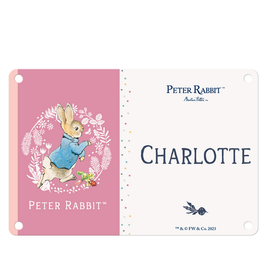 Beatrix Potter - Peter Rabbit - Charlotte (Named Sign)