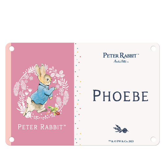 Beatrix Potter - Peter Rabbit - Phoebe (Named Sign)