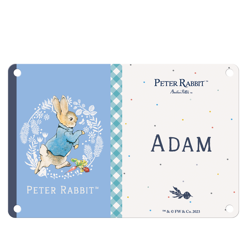 Beatrix Potter - Peter Rabbit - Adam (Named Sign)