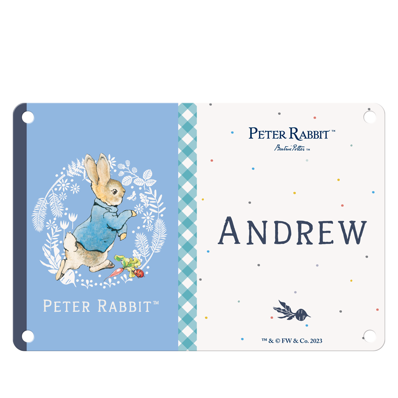 MM6363 - Beatrix Potter - Peter Rabbit - Andrew (Named Sign) – PresHunt