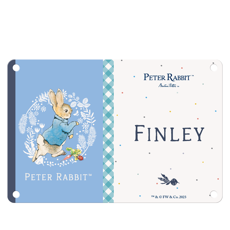 Beatrix Potter - Peter Rabbit - Finley (Named Sign)