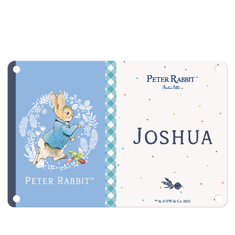 Beatrix Potter - Peter Rabbit - Joshua (Named Sign)