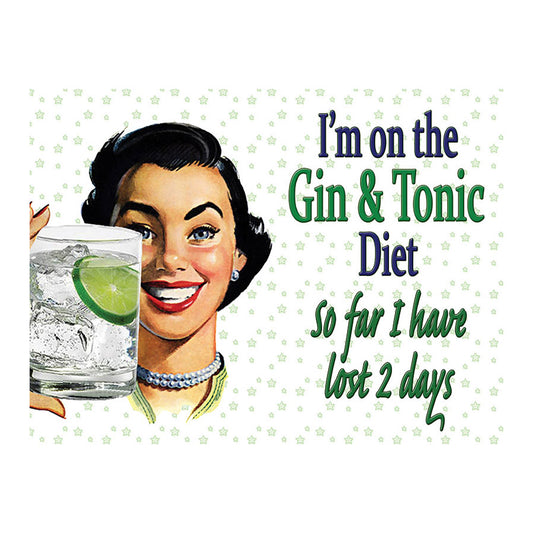 I'm on the Gin and Tonic Diet (Small)