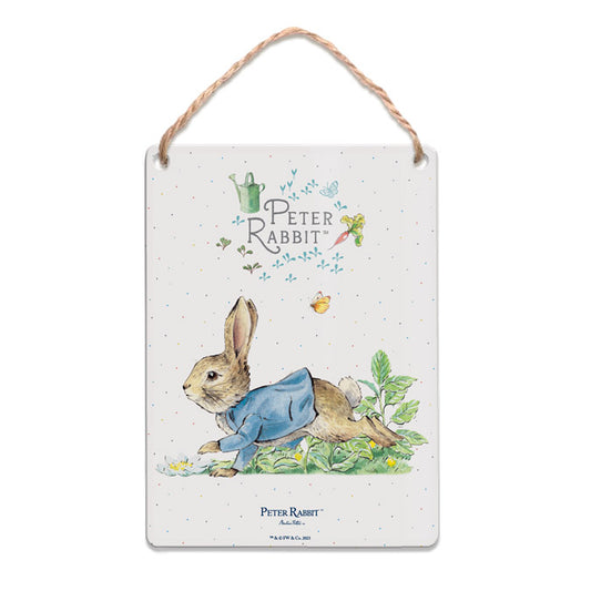 Beatrix Potter - Peter Rabbit Running (Dangler Sign)