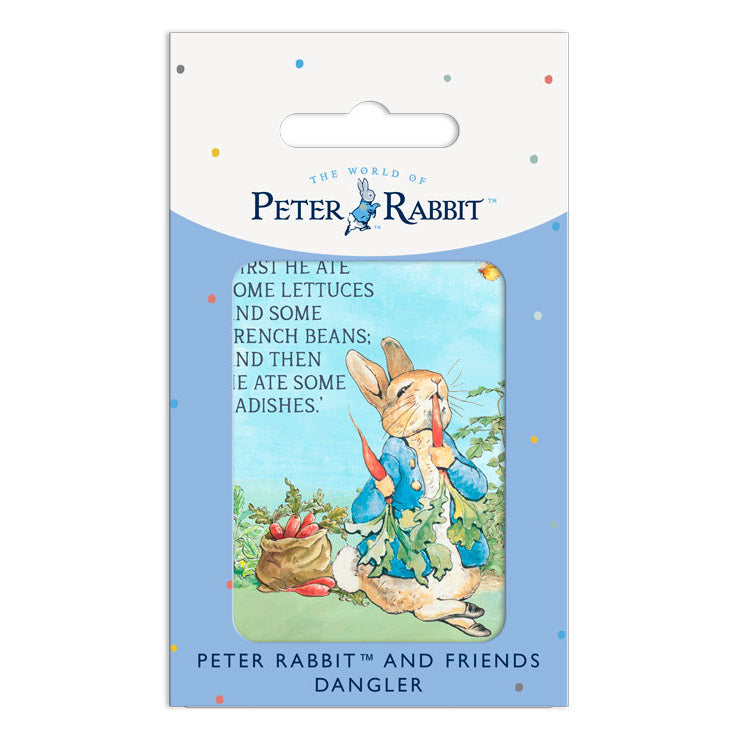 Beatrix Potter - Peter Rabbit - First he ate some lettuces… (Dangler Sign)