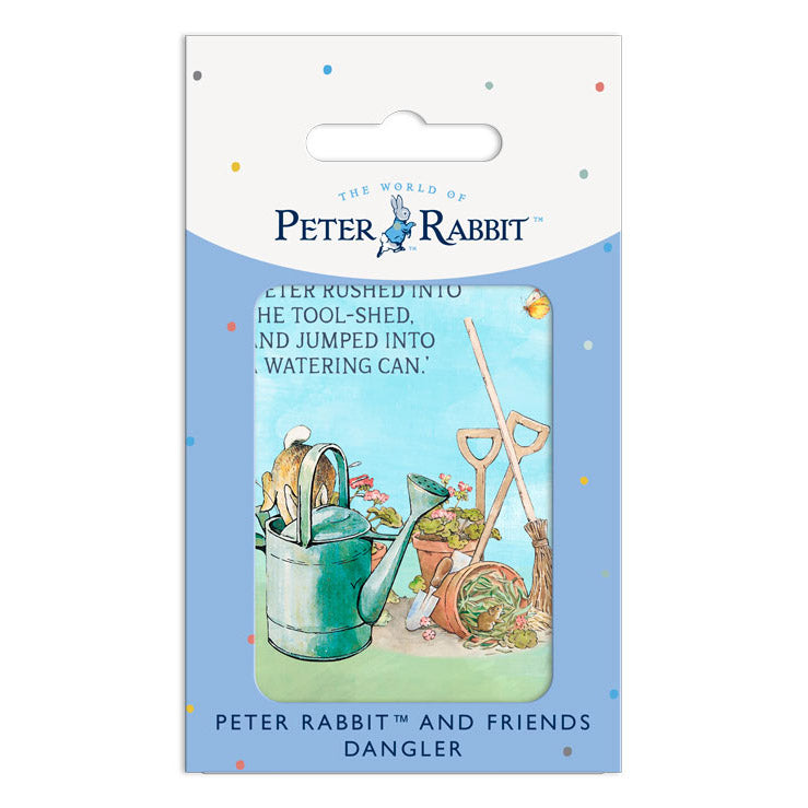 Beatrix Potter - Peter Rabbit - Peter rushed into the tool-shed… (Dangler Sign)