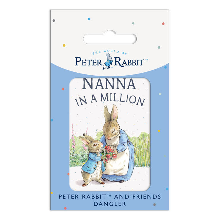 Beatrix Potter - Peter Rabbit - NANNA in a MILLION (Dangler Sign)